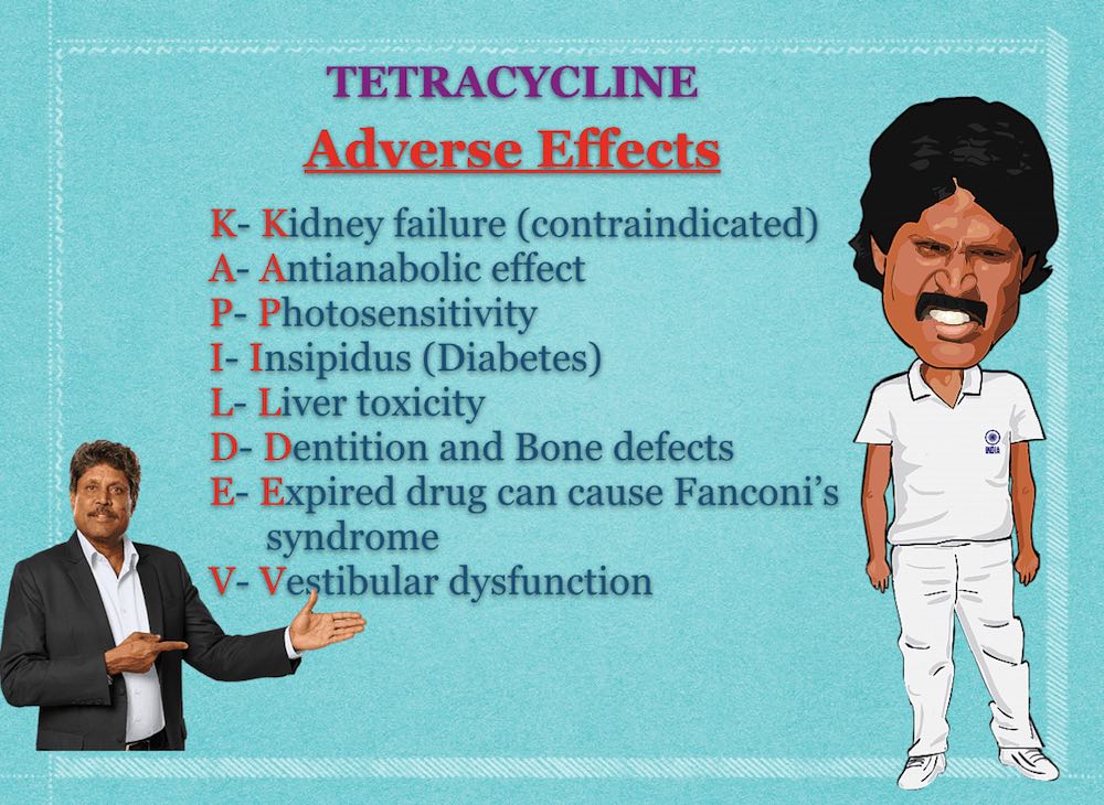 side effects mnemonic