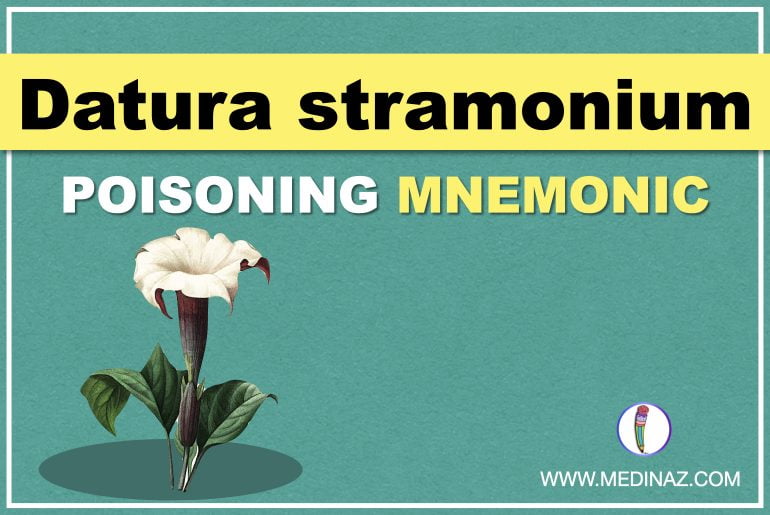 Datura stramonium poisoning mnemonic