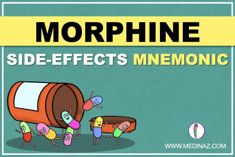 Morphine Side efefcts mnemonic