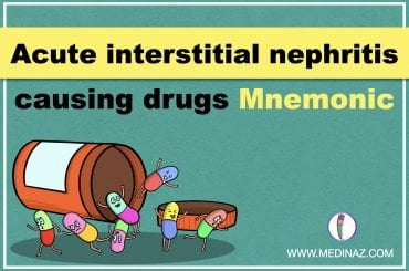 Acute interstitial nephritis causing drugs mnemonic