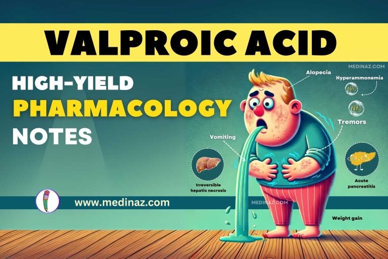 Valproic acid Pharmacology Notes