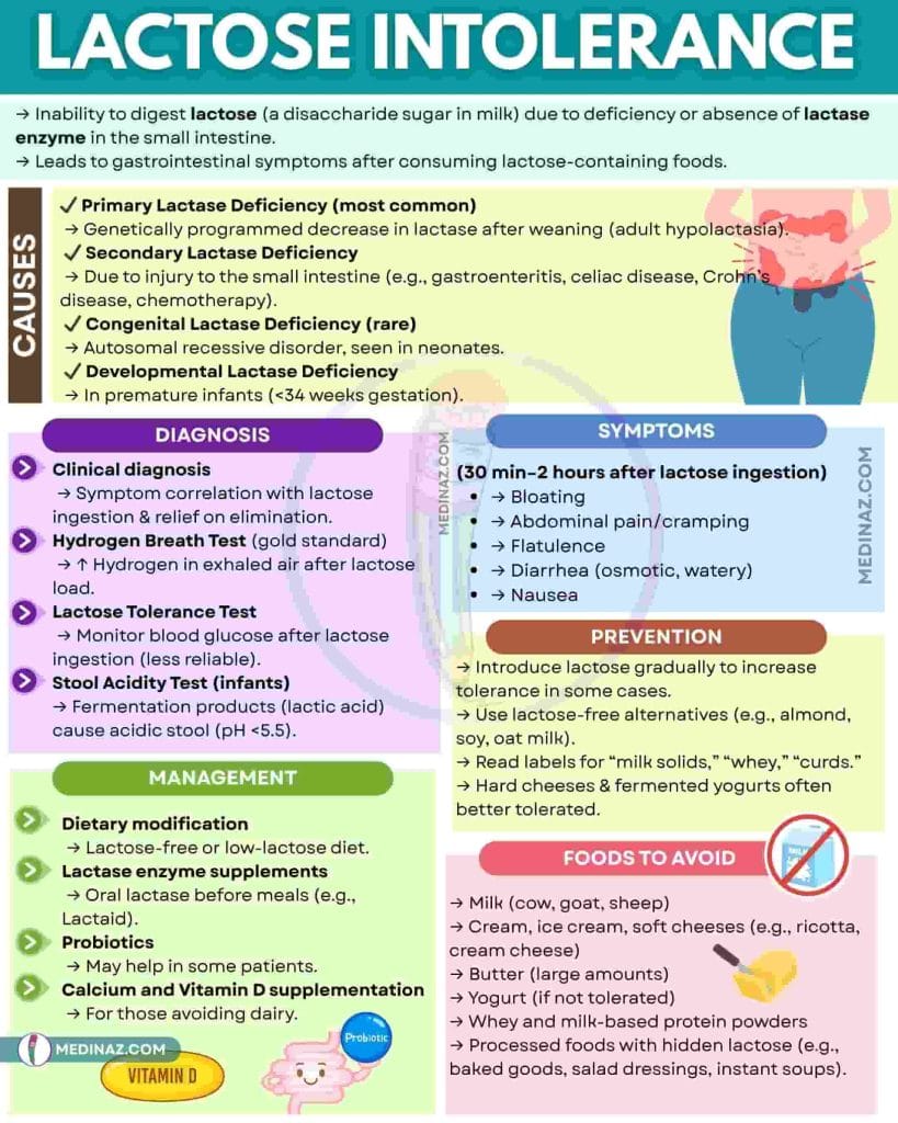 Lactose Intolerance – High-Yield Notes